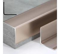 WJYWX Lot de 3 profilés d'angle 90 cm x 35 mm - En alliage d'aluminium - Protection des coins et des bords - Étanche - Pour la sécurité des enfants - Sable violet doré