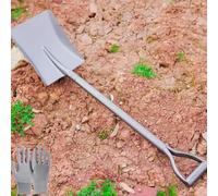 WJYWX Pelle à neige, pelle intégrée, pelle en acier au manganèse, pelle pointue épaissie agricole, pelle à tête carrée, outil de jardinage agricole (A)