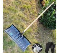 WJYWX Pelle à neige pour enfants - Pelle à grains agricoles - Pelle de construction - Pelle à déchets d'extérieur - Pelle à neige - Outils de déneigement (poulies) (57 cm + 1,2 m manche en bois)