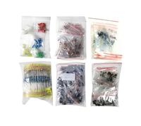 WJZJSVWTAU 1390Pcs Electronics Component Kit LED Diodes Resistors Electrolytic Capacitors Ceramic Capacitors Assortment W/Storage Box diy supplies