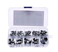 WJZJSVWTAU 145Pcs 10 Values SMD 0.47 to 470uF Electrolytic Capacitor Assortment Kit Capacitance Meters diy supplies