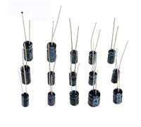 WJZJSVWTAU 200pcs Radial capacitors Set 15Values 10V 16V 25V 50V 0.1uF-220uF Electrolytic Capacitor Assortment Kit 0.22uf 2.2uf 100uf diy supplies