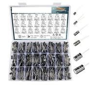 WJZJSVWTAU 753pcs Aluminum Electrolytic Capacitor Assortment Kit 24values 10v 16v 25v 50v 0.1uf 1uf 2.2uf 33uf 47uf 220uf 470uf 680uf diy supplies