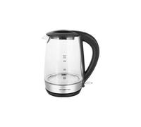 Emerio WK-123131, bouilloire en verre 1,7 L, sans BPA, meilleur verre borosilicate, 2200 W, bel éclairage LED bleu, arrêt automatique, protection contre la surchauffe, avec acier inoxydable de qualité supérieure