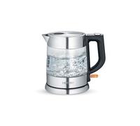 WK 3468 - Bouilloire - 1 litre - 2.2 kWatt - verre/acier inox/noir