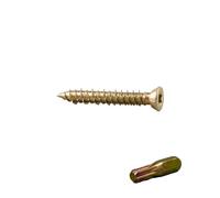 WK Electrical - Vis béton avec embouts Torx - Vis à maçonnerie à tête fraisée zinguée pour brique et béton - Pas besoin de chevilles murales - Fixations robustes - 7,5 mm - Lot de 100 (7,5 mm x 50 mm)