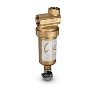 WK - Filtre déboucheur magnétique pour chaudière en laiton, utile pour la filtration de l'eau, protège le système thermique des impuretés