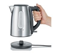 Bouilloire compacte inox SEVERIN WK3469 - 1 L, ébullition rapide, sans Bisphénol A, arrêt auto, socle 360°
