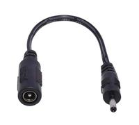 WKabnkn 5521 Câble adaptateur d'alimentation femelle vers mâle 5,5 x 2,1 mm femelle vers 2,5 x 0,7 mm 3,5 x 1,35 mm 4,0 x 1,7 mm mâle pour adaptateur d'alimentation de conversion de charge