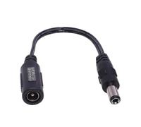 WKabnkn 5521 Câble adaptateur d'alimentation femelle vers mâle 5,5 x 2,1 mm femelle vers 2,5 x 0,7 mm 3,5 x 1,35 mm 4,0 x 1,7 mm mâle pour adaptateur d'alimentation de conversion de charge
