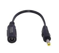 WKabnkn 5521 Câble adaptateur d'alimentation femelle vers mâle 5,5 x 2,1 mm femelle vers 2,5 x 0,7 mm 3,5 x 1,35 mm 4,0 x 1,7 mm mâle pour adaptateur d'alimentation de conversion de charge