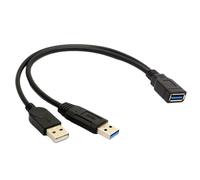 WKabnkn Adaptateur USB 3.0 USB 3.0 vers 2USB2. Convertisseur d'extension de chargement et transfert de données unique USB Splitter Adaptateur vers câble convertisseur