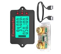WKabnkn Amplificateur de charge de batterie - Capacité de suivi de 0,5 Ah à 999 Ah - Pour batterie de gestion de l'alimentation optimisée de 8 V à 120 V