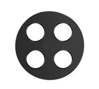 WKabnkn Anneaux de protection pour appareil photo arrière - Cadre creux - Résistant aux rayures - Film de protection givré - Coque en métal