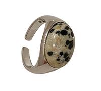 WKabnkn Anneaux ouverts tendance avec pierre naturelle en alliage robuste pour charme rétro tenues élégantes et accessoires personnalisables, taille unique, Comme décrit, Comme décrit.