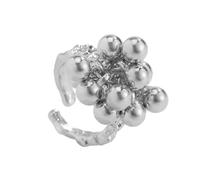 WKabnkn Bague tendance Steampunks Inspire géométrique fleur accessoire de bijoux pour femme ajustement réglable tenues élégantes bagues tendance faites à la main, B, Comme décrit, Comme décrit.