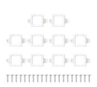 WKabnkn Bandes de lampe LED - Supports fixes pour éclairage de cour - Clips de montage avec vis pour lampes de jardin et patio