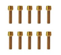 WKabnkn Boulons d'étrier de frein à disque de vélo Tige 5 x 20 mm/M6 x 20 mm Vis de tige de vélo avec entretoise Pièce de guidon