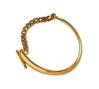 WKabnkn Bracelet contemporain élégant avec fermoir OT - Bijou de poignet ergonomique tendance - Pour porter de jour comme de nuit - Fermoir asymétrique OT