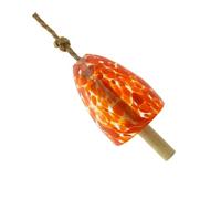 WKabnkn Carillon éolien en verre résistant aux intempéries à suspendre adapté pour la cour, le balcon, les espaces extérieurs, design élégant, étanche au vent en plein air