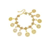 WKabnkn Chaîne de cheville vintage gitane à pampilles rétro pour femme élégante pieds nus sandales bijoux accessoire yoga classe, taille unique, Comme décrit