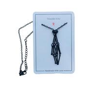 WKabnkn Collier avec pendentif réglable en maille en métal - Support de rechange en forme de cage de cristal vide - Chaîne réglable, M, Comme décrit, Comme décrit.