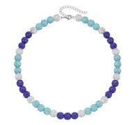 WKabnkn Collier de baseball élégant avec strass et boules disco - Chaîne tendance pour les amateurs de fitness - Collier en argile, taille unique, Comme décrit, Comme décrit.