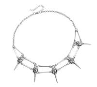 WKabnkn Collier gothique mystérieux avec tête de mort pour les jeunes à la recherche de styles uniques et de breloques artistiques