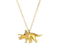 WKabnkn Collier tendance avec pendentif dinosaure réglable - Collier mignon pour la vie sauvage - Ajoutez un charme tendance à n'importe quel look - Bijoux tendance pour enfants, taille unique, Comme