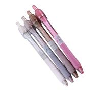 WKabnkn Lot de 4 stylos rétractables pour améliorer la mise au point des encres, des clics et des flux d'encre - Essentiels pour les devoirs et les tâches - Noir