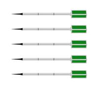 WKabnkn Lot de 5 lampes solaires LED clignotantes pour allées, jardins et chemins, lumières de bord de route étanches