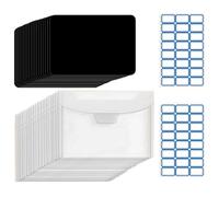 WKabnkn Lot de feuilles transparentes de 0,075 cm d'épaisseur avec étiquettes adhésives pour la fabrication de cartes, le scrapbooking, les loisirs créatifs, les accessoires avec étiquettes adhésives