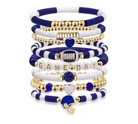 WKabnkn Mix And Sports Lot de 7 breloques empilables en argile souple pour les amateurs de style de vie actif, taille unique, Comme décrit