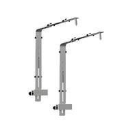 WKabnkn Modern Marinepark Support d'éclairage Cadre en aluminium renforcé 5,0 mm Structure de cessation modifiable pour conditions marines Parenthèse de réservoir de poissons
