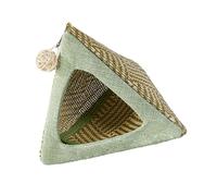 WKabnkn Nid de perroquet triangulaire à suspendre en tissu rafraîchissant - Structure respirante - Décoration d'intérieur - Accessoires de cage à oiseaux