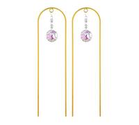 WKabnkn Piquet de jardin double usage avec attrape-lumière - Prismes solaires - Pour plantes grimpantes - Durabilité - Avec accents en cristal