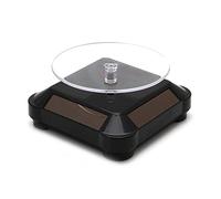 WKabnkn Plateau tournant à 360 ° - Énergie solaire - Pour bijoux, montres - Étagère rotative - Multicolore, taille unique, Comme décrit