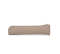 WKabnkn Poche en cuir pour stylo à plume PPT, télécommande, présentation, clicker - Pochette de protection en cuir synthétique pour femme, Kaki peu profond.
