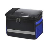 WKabnkn Sac de guidon de vélo de route étanche avec bandes réfléchissantes - Sac de guidon de vélo facile à utiliser
