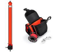 WKabnkn Scubas Surfaces Marqueur Bouées avec Bobine de Plongée et Clip Fond Ouvert Plongée Gonflable Flotteur Équipement Haute Visible Tube Gonflable Saucisses avec Bobine Bobine et Clip