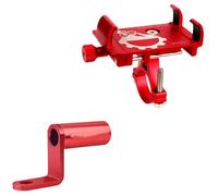 WKabnkn Support de téléphone robuste pour guidon de moto - Construction en aluminium - Antidérapant - Pour les terrains accidentés - Pince solide pour vélo d'extérieur