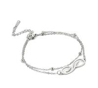 WKabnkn Symbole de l'infini pour femme, réglable, en acier inoxydable, style confortable, bijoux tendance, taille unique, Comme décrit