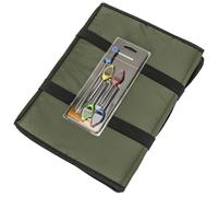 WKabnkn Tapis de pêche pliable avec aiguille d'appât, tapis d'atterrissage, tapis de décrochage, matériel de pêche, sangles de pesage, décrochement