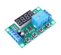 WKabnkn YYC-2S Module de relais de contrôle d'automatisation avec minuteur réglable sur 1 voie et affichage LED 5 V Large fonctions Dispositif d'automatisation industrielle