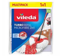 Wkład mop Vileda Turbo 2en1 2 pièces nettoyage efficace sol 60°C
