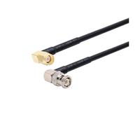 WKAIYUAN Câble RG58 BNC mâle vers SMA RG-58 50 Ohms RF Extension Connecteur Adaptateur Cavalier Pigtail 0,5 M 1 M 2 M 10 M 20 M(RPSMA M90 to BNC M90,3M)