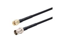 WKAIYUAN Câble RG58 BNC mâle vers SMA RG-58 50 Ohms RF Extension Connecteur Adaptateur Cavalier Pigtail 0,5 M 1 M 2 M 10 M 20 M(RP SMA M to BNC F,25M)