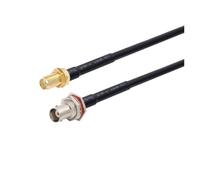 WKAIYUAN Câble RG58 BNC mâle vers SMA RG-58 50 Ohms RF Extension Connecteur Adaptateur Cavalier Pigtail 0,5 M 1 M 2 M 10 M 20 M(SMA F to BNC WF,30M)