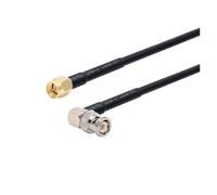 WKAIYUAN Câble RG58 BNC mâle vers SMA RG-58 50 Ohms RF Extension Connecteur Adaptateur Cavalier Pigtail 0,5 M 1 M 2 M 10 M 20 M(SMA M to BNC M90,10M)