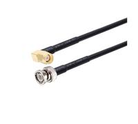 WKAIYUAN Câble RG58 BNC mâle vers SMA RG-58 50 Ohms RF Extension Connecteur Adaptateur Cavalier Pigtail 0,5 M 1 M 2 M 10 M 20 M(RP SMA M90 to BNC M,15M)